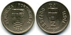 2 Tanga 葡屬印度 (1505 - 1961) 镍/銅 