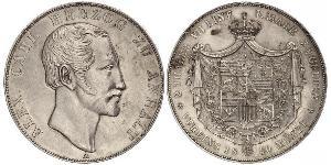 2 Thaler Anhalt-Bernbourg (1603 - 1863) Argent Alexandre-Charles d