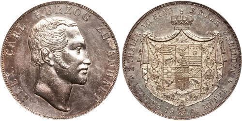 2 Thaler Anhalt-Bernbourg (1603 - 1863) Argent Alexandre-Charles d