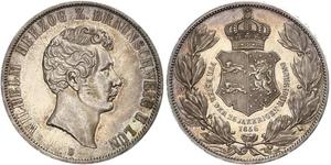 2 Thaler Duché de Brunswick (1815 - 1918) Argent Guillaume de Brunswick