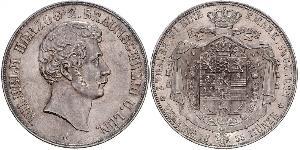 2 Thaler Duché de Brunswick (1815 - 1918) Argent Guillaume de Brunswick