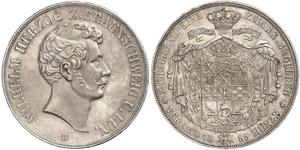 2 Thaler Duché de Brunswick (1815 - 1918) Argent Guillaume de Brunswick