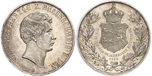 2 Thaler Duché de Brunswick (1815 - 1918) Argent Guillaume de Brunswick