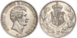 2 Thaler Duché de Brunswick (1815 - 1918) Argent Guillaume de Brunswick