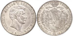 2 Thaler Duché de Brunswick (1815 - 1918) Argent Guillaume de Brunswick