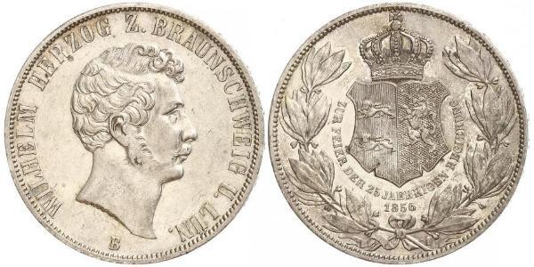2 Thaler Duché de Brunswick (1815 - 1918) Argent Guillaume de Brunswick