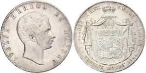 2 Thaler Duché de Nassau (1806 - 1866) Argent Adolphe (grand-duc de Luxembourg)