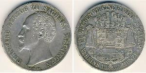 2 Thaler Duché de Saxe-Cobourg et Gotha (1826-1920) Argent 