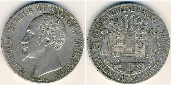 2 Thaler Duché de Saxe-Cobourg et Gotha (1826-1920) Argent 