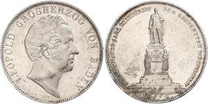 2 Thaler Grand-duché de Bade (1806-1918) Argent Léopold Ier de Bade(1790 – 1852)