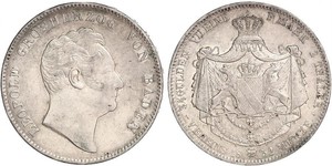 2 Thaler Grand-duché de Bade (1806-1918) Argent Léopold Ier de Bade(1790 – 1852)