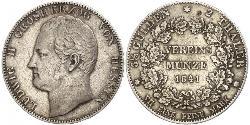2 Thaler Grand-duché de Hesse (1806 - 1918) Argent Louis II de Hesse