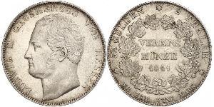 2 Thaler Grand-duché de Hesse (1806 - 1918) Argent Louis II de Hesse