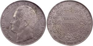 2 Thaler Grand-duché de Hesse (1806 - 1918) Argent Louis II de Hesse