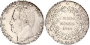 2 Thaler Grand-duché de Hesse (1806 - 1918) Argent Louis II de Hesse