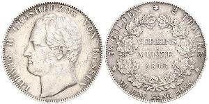 2 Thaler Grand-duché de Hesse (1806 - 1918) Argent Louis II de Hesse