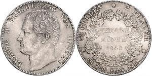 2 Thaler Grand-duché de Hesse (1806 - 1918) Argent Louis II de Hesse