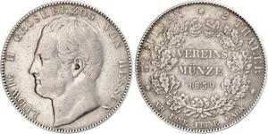 2 Thaler Grand-duché de Hesse (1806 - 1918) Argent Louis II de Hesse