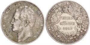 2 Thaler Grand-duché de Hesse (1806 - 1918) Argent Louis II de Hesse