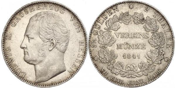 2 Thaler Grand-duché de Hesse (1806 - 1918) Argent Louis II de Hesse