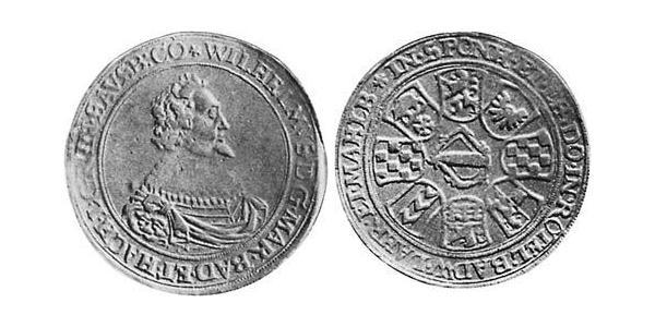 2 Thaler Margraviate of Baden (1112 - 1803) Argent 