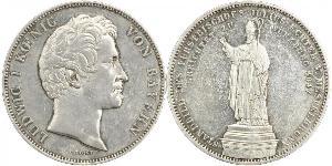 2 Thaler Royaume de Bavière (1806 - 1918) Argent Louis Ier de Bavière(1786 – 1868)