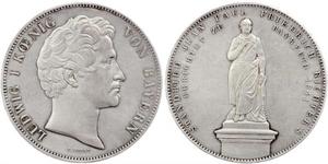 2 Thaler Royaume de Bavière (1806 - 1918) Argent Louis Ier de Bavière(1786 – 1868)