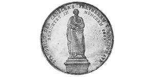 2 Thaler Royaume de Bavière (1806 - 1918) Argent Louis Ier de Bavière(1786 – 1868)