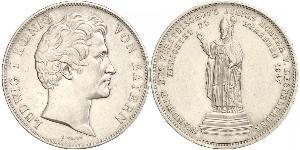 2 Thaler Royaume de Bavière (1806 - 1918) Argent Louis Ier de Bavière(1786 – 1868)