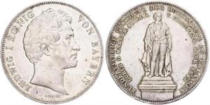 2 Thaler Royaume de Bavière (1806 - 1918) Argent Louis Ier de Bavière(1786 – 1868)