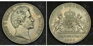 2 Thaler Royaume de Bavière (1806 - 1918) Argent Louis Ier de Bavière(1786 – 1868)