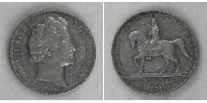 2 Thaler Royaume de Bavière (1806 - 1918) Argent Louis Ier de Bavière(1786 – 1868)