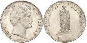 2 Thaler Royaume de Bavière (1806 - 1918) Argent Louis Ier de Bavière(1786 – 1868)