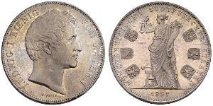 2 Thaler Royaume de Bavière (1806 - 1918) Argent Louis Ier de Bavière(1786 – 1868)