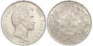 2 Thaler Royaume de Bavière (1806 - 1918) Argent Louis Ier de Bavière(1786 – 1868)