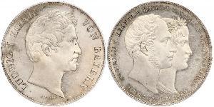 2 Thaler Royaume de Bavière (1806 - 1918) Argent Louis Ier de Bavière(1786 – 1868)