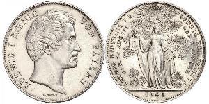 2 Thaler Royaume de Bavière (1806 - 1918) Argent Louis Ier de Bavière(1786 – 1868)