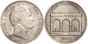 2 Thaler Royaume de Bavière (1806 - 1918) Argent Louis Ier de Bavière(1786 – 1868)