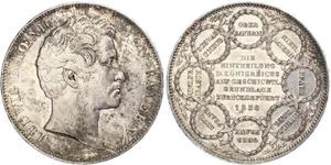 2 Thaler Royaume de Bavière (1806 - 1918) Argent Louis Ier de Bavière(1786 – 1868)