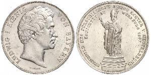 2 Thaler Royaume de Bavière (1806 - 1918) Argent Louis Ier de Bavière(1786 – 1868)