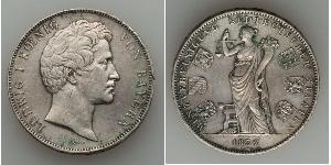 2 Thaler Royaume de Bavière (1806 - 1918) Argent Louis Ier de Bavière(1786 – 1868)