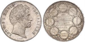 2 Thaler Royaume de Bavière (1806 - 1918) Argent Louis Ier de Bavière(1786 – 1868)