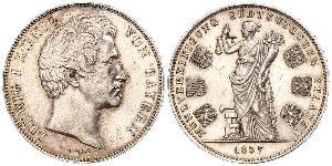 2 Thaler Royaume de Bavière (1806 - 1918) Argent Louis Ier de Bavière(1786 – 1868)