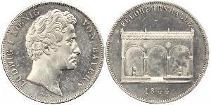 2 Thaler Royaume de Bavière (1806 - 1918) Argent Louis Ier de Bavière(1786 – 1868)