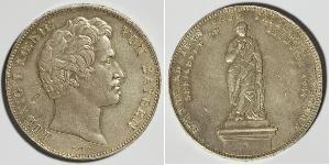 2 Thaler Royaume de Bavière (1806 - 1918) Argent Louis Ier de Bavière(1786 – 1868)