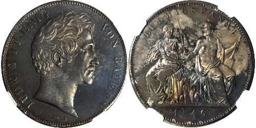 2 Thaler Royaume de Bavière (1806 - 1918) Argent Louis Ier de Bavière(1786 – 1868)