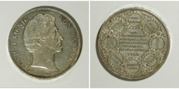 2 Thaler Royaume de Bavière (1806 - 1918) Argent Louis Ier de Bavière(1786 – 1868)