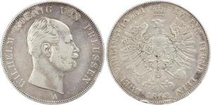 2 Thaler Royaume de Prusse (1701-1918) Argent Wilhelm I, German Emperor (1797-1888)