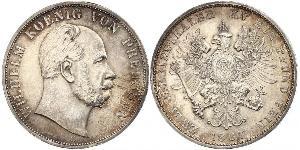 2 Thaler Royaume de Prusse (1701-1918) Argent Wilhelm I, German Emperor (1797-1888)