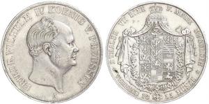 2 Thaler Royaume de Prusse (1701-1918) Argent Frédéric-Guillaume IV de Prusse (1795 - 1861)